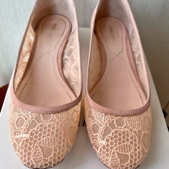Nicholas Kirkwood Pearl Blush Lace Flats - Picture 7 of 10